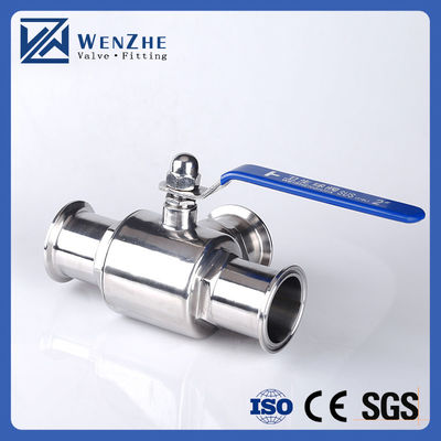 Normal Temperature Media Sanitaire roestvrij staal 304 316L Tri Clamp Tee 3 Way Ball Valve