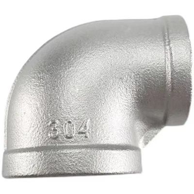 Roestvrij staal 201 304 Vrouwelijke draad 90 graden Verminder Elmboog Fittings NPT BSPT BSP DIN