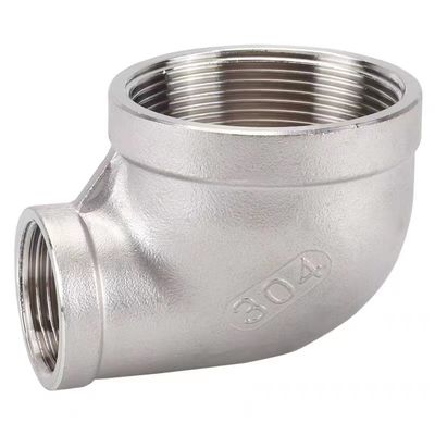 Roestvrij staal 201 304 Vrouwelijke draad 90 graden Verminder Elmboog Fittings NPT BSPT BSP DIN