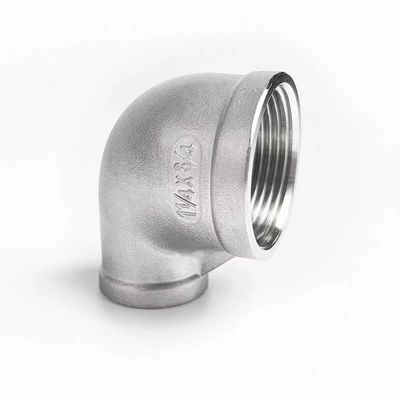 Roestvrij staal 201 304 Vrouwelijke draad 90 graden Verminder Elmboog Fittings NPT BSPT BSP DIN