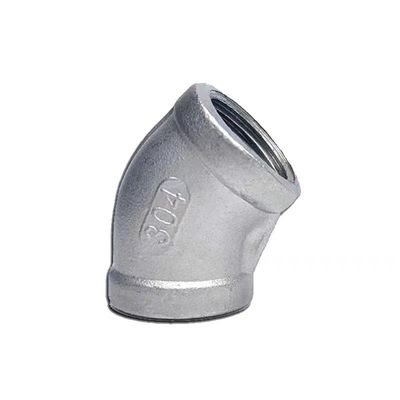 ODM ondersteund WZ 201 304 316L Pipe Fittings NPT Bspt Threading 45 Degree Vrouwelijke elleboog