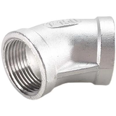 ODM ondersteund WZ 201 304 316L Pipe Fittings NPT Bspt Threading 45 Degree Vrouwelijke elleboog