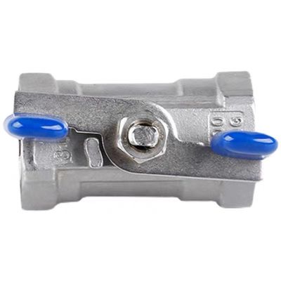 1/4''-4.0'' roestvrij staal 1pc vlinderhandgreep mini balklep met draad einde NPT BSPT