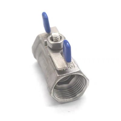 1/4''-4.0'' roestvrij staal 1pc vlinderhandgreep mini balklep met draad einde NPT BSPT