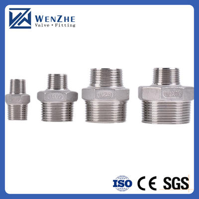 304/316L roestvrij staal BSP/NPT Mannelijke draad Hexagonale tepel voor watermedium 1/4''-4.0