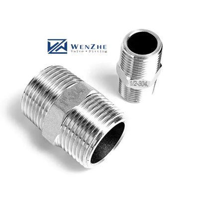 1/4' -4.0' van roestvrij staal 201 304 316 korte hexadeel draad borstel voor hydraulische Bsp Npt loodgieter