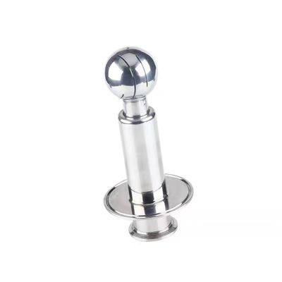 Sanitair Rotary Double Clamped CIP Spray Cleaning Ball voor voedingsmiddelen Golf Ball Wash