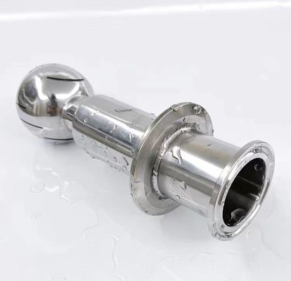 Sanitair Rotary Double Clamped CIP Spray Cleaning Ball voor voedingsmiddelen Golf Ball Wash