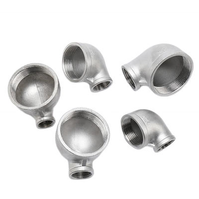 90 graden Elbow gegalvaniseerd smeebaar ijzer/roestvrij staal 201 304 316 Pipe Fittings NPT BSPT BSPP