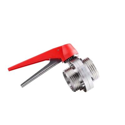WZ roestvrij staal 304 316 316L Gedrukt vlinderklep gelijk 1/8"--4" voor DIN 3A SMS