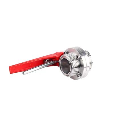 WZ roestvrij staal 304 316 316L Gedrukt vlinderklep gelijk 1/8"--4" voor DIN 3A SMS