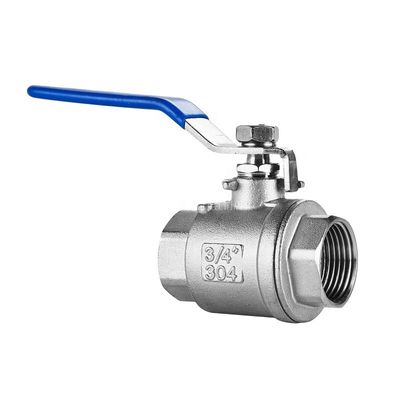 3/8" Ss304 normale druk bolklep met draadverbinding 3A DIN NPT BSPT BSPP