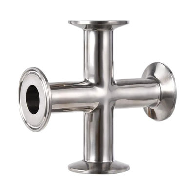 WZ ISO Standard Size 4 Way Elbow Pipe Fitting in roestvrij staal 304/316 voor sanitaire gebruik