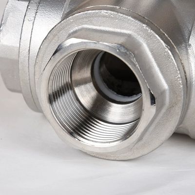 Industriële drieweg hoogplatform waterklep met vrouwelijke zwevende bal van roestvrij staal