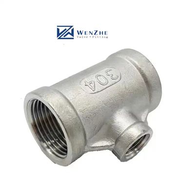 Roestvrijstalen fittingen Connectorverbinding NPT BSPT Verloopstuk T-stuk Kruis Conische Unie M/F