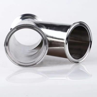 304 316 Y-type Tri Clamp Tee 3 Way Pipe Fitting DIN SMS 3A met lasverbinding