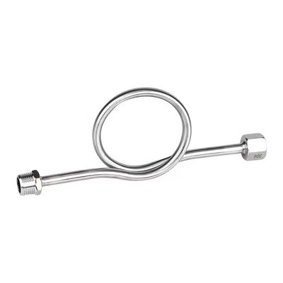 WZ roestvrij staal 1/2 Mannelijke tot vrouwelijke drukmeter Ring Sifon voor drukmeters