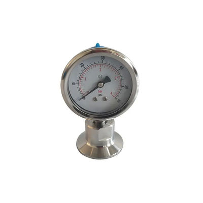 ANSI-standaard 1.5 inch sanitaire vacuümdrukmeter met SS316 tri-clamp diafragma afdichting