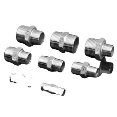 Op maat gemaakte ondersteuning ODM Giet van roestvrij staal 316 BSP/NPT Hex Reducing Nipple
