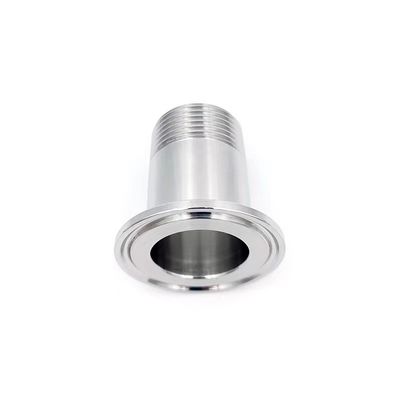 Kwadraatkopcode Sanitaire mannetjesdraad-spoeladapter voor DIN/SMS/ISO/3A-norm