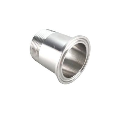 Kwadraatkopcode Sanitaire mannetjesdraad-spoeladapter voor DIN/SMS/ISO/3A-norm