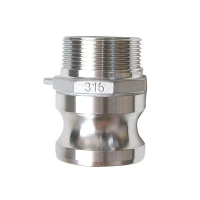 Roestvrij staal 304 316 Camlock snelkoppelingen type F BSPT NPT met draad voor gelijke afmetingen