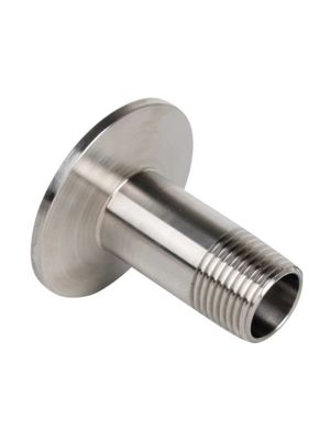 Kwadraatkopcode Sanitaire mannetjesdraad-spoeladapter voor DIN/SMS/ISO/3A-norm