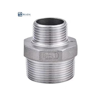Gelijk 304316 Roestvrij staal Hydraulisch mannelijk draadstuk Hexagonaal buisstuk Nippel NPT BSPT