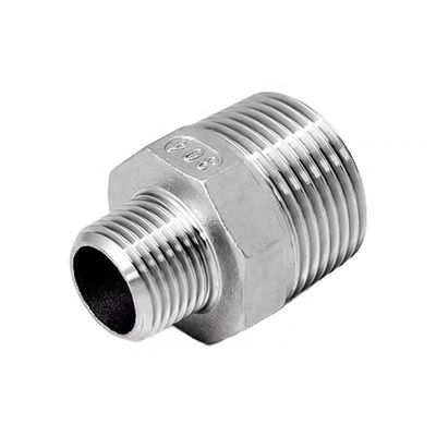 Gelijk 304316 Roestvrij staal Hydraulisch mannelijk draadstuk Hexagonaal buisstuk Nippel NPT BSPT