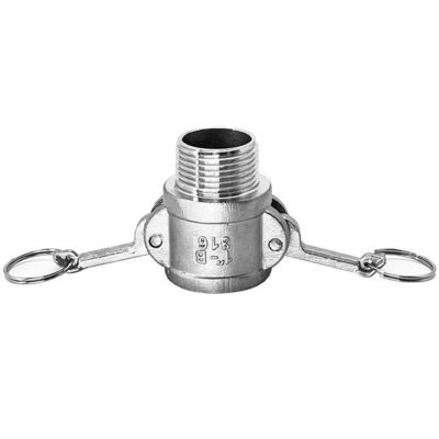 Op maat gemaakte SS304 316L Type B Camlock Quick Connectors voor watergas olie NPT BSP 1/4"-4