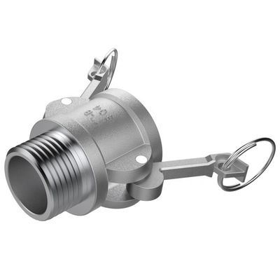 Op maat gemaakte SS304 316L Type B Camlock Quick Connectors voor watergas olie NPT BSP 1/4"-4