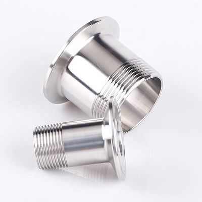 Sanitair roestvrij staal 304 Tri Clamp Bsp Pipe Fittings Male Thread Coupling Gesmeed