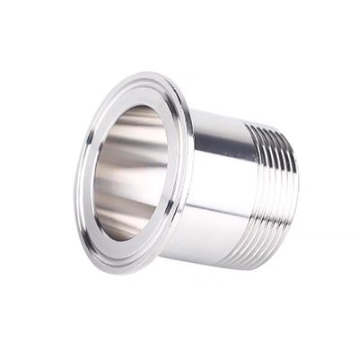 Sanitair roestvrij staal 304 Tri Clamp Bsp Pipe Fittings Male Thread Coupling Gesmeed