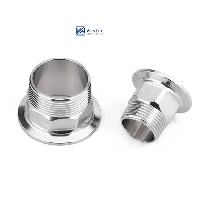 Sanitair roestvrij staal SS304/SS316L Tri Clamp Hex Nipple Thread Ferrule