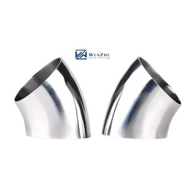 Sanitaire lasverbinding gesmeed SS304 316L 45 graden elleboog voor olie water gas melk