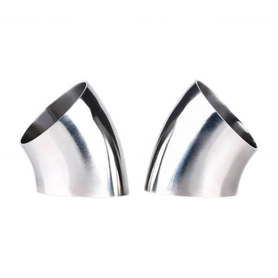 Sanitaire lasverbinding gesmeed SS304 316L 45 graden elleboog voor olie water gas melk