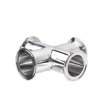 1/4''-6'' gelijk 3A DIN Sanitair Quick-Connect Cross 304 roestvrij staal 4-Way Clamp