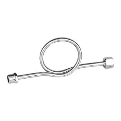 SS304 316 316L Ronde ring 6000 PSI 1/2 NPT BSPT Draaiend drukmeter Snubber Syphon Tube